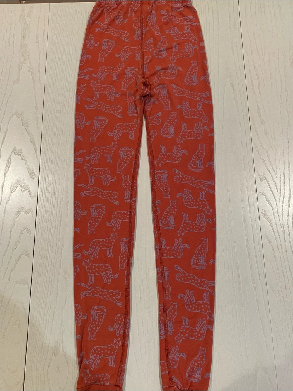 Hanna Andersson HannaSoft Stretch Pajama Set Wild Cat Amber Wood 14-16 160